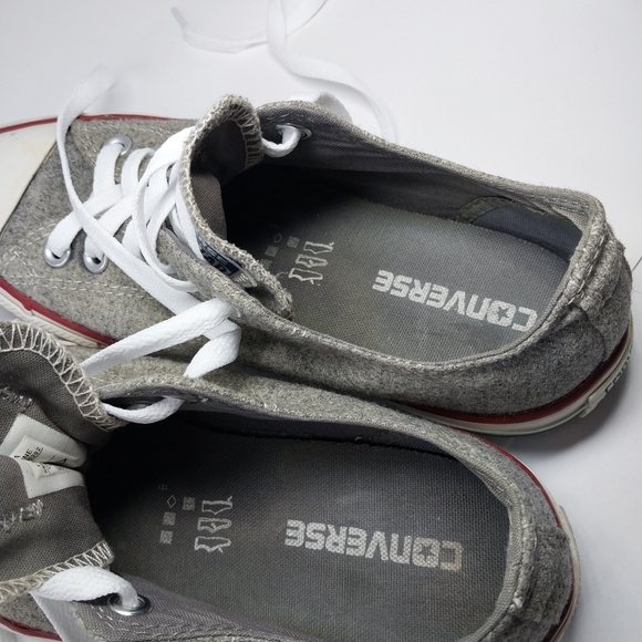 Converse Chuck Taylor All Stars Ox Low Top Women's Size 7 Grey Sneaker Shoes - Picture 9 of 11